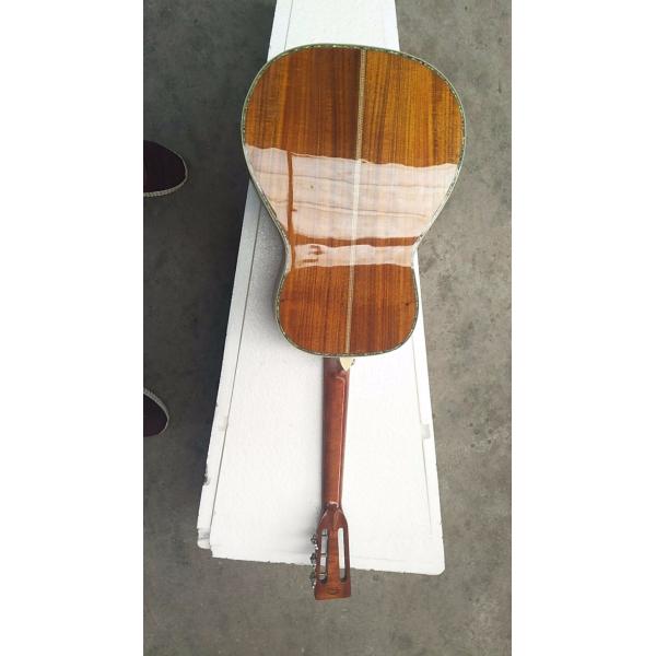 Customized acoustic guitar, 43 inch Jumbo guitar, Quilt Vine Viper red, Guitarra acustica