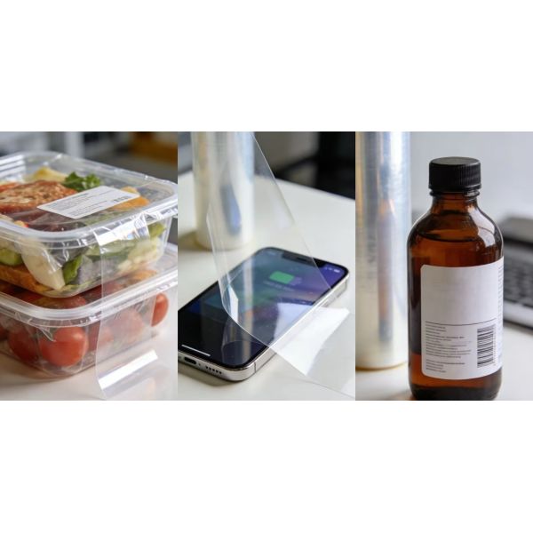 Transparent PET Film Roll High Clarity Corona Treated Custom Thickness