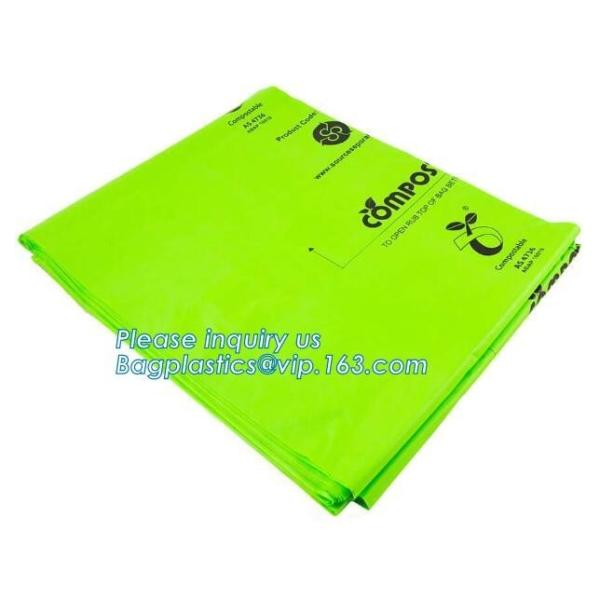 Kitchen Trash Collection Biodegradable Food Waste Bags  / Compostable Garbage Bag