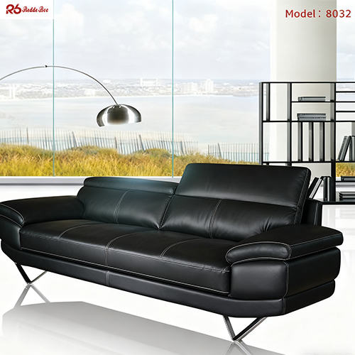 BIFMA Tufted Leather Sofa Furniture Sectional Burgundy Brown Offwhite Personalized