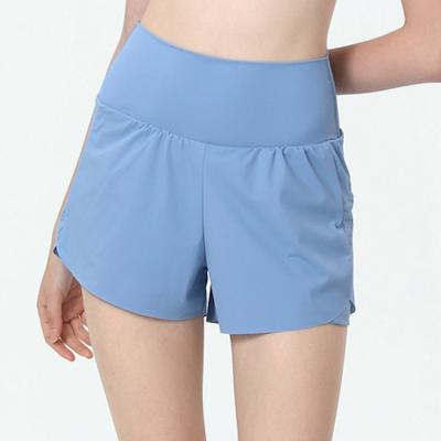 Fabricante de fábrica OEM Logotipo personalizado Cintura alta Cintura elástica Secagem rápida Fitness Shorts soltos antiesvaziados