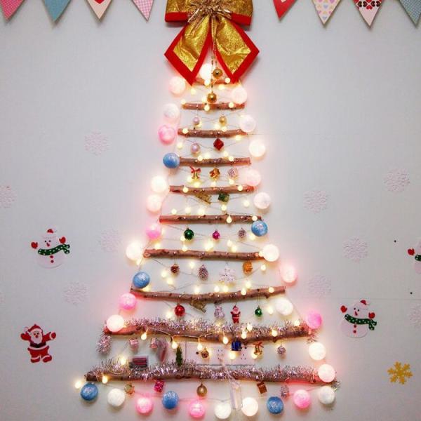 LED Cotton Balls Fairy Lights Battery Operated Wool Balls String Light Variable Length for Bedroom Party Garden Indoor Wedding