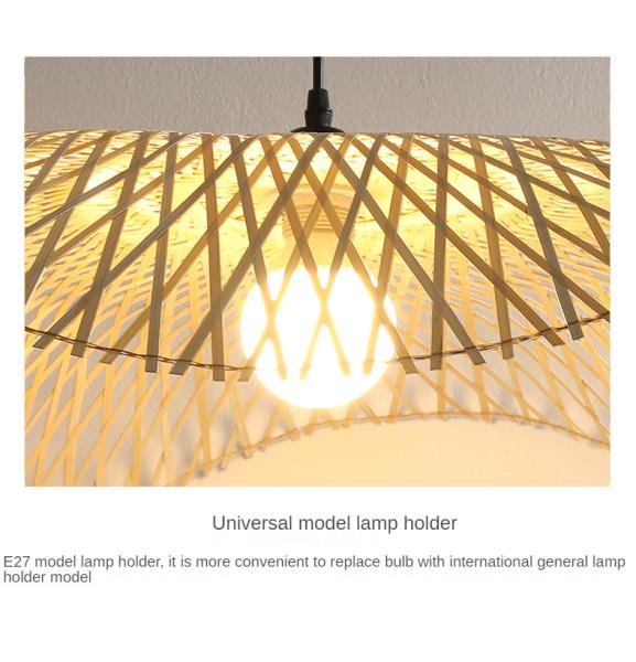 Bamboo woven lotus leaf Pendant Lights Natural Rattan Wicker Chandeliers(WH-WP-43)