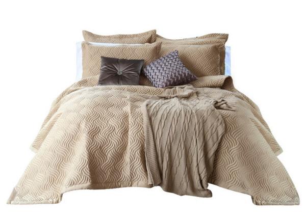 100% Cotton Waves Embroidered Full Size Bed Sets Real Simple 4 Pcs For Home