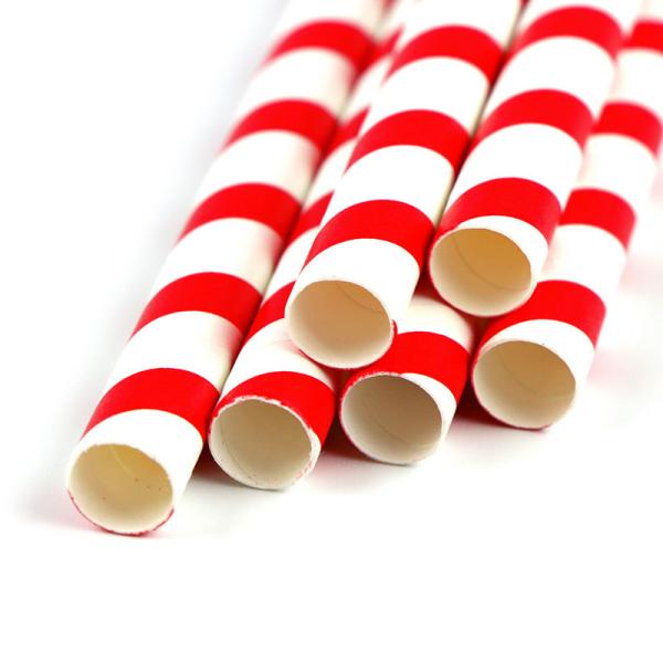 Lightpink Stock Color Boba Paper Thick Straw Slushie Paper Straws with Printing