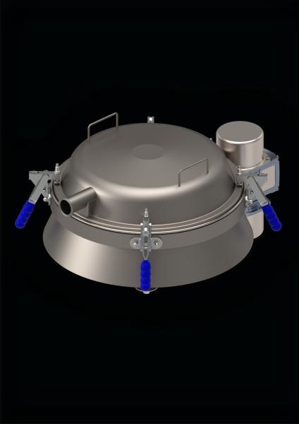 Máquina de cribado por vibración de sistema cerrado con vacío o presión positiva
