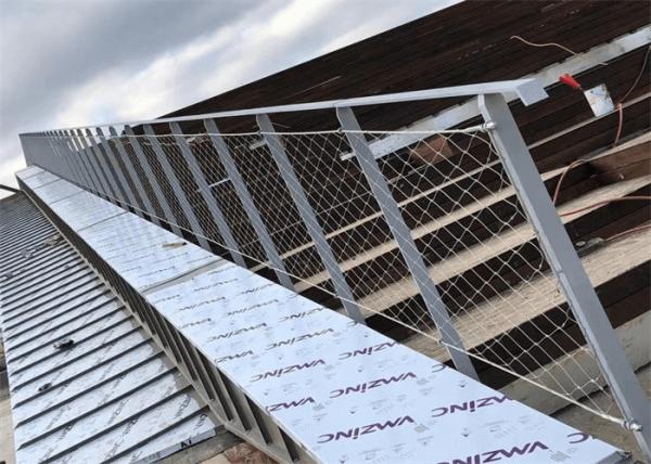 Inox Line Rope Mesh Fencing X Tend , Bridge Ultrasonic Bath Stainless Steel Fence Mesh