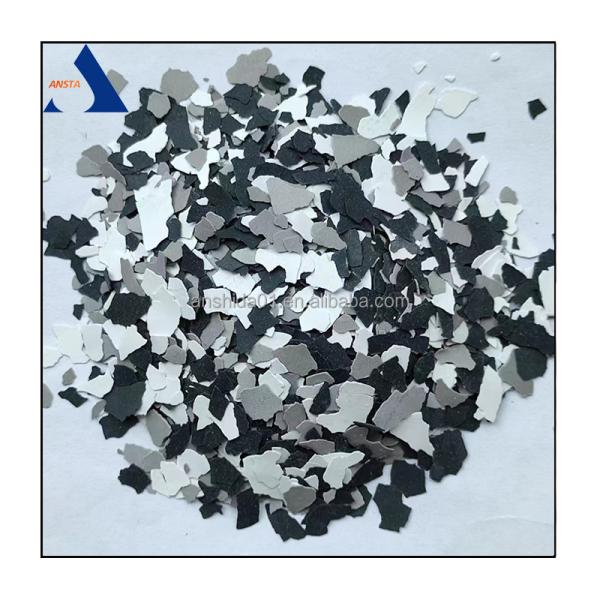 Vinyl-Based Single Color Composite Rock Slices with Color Flakes Manufactured