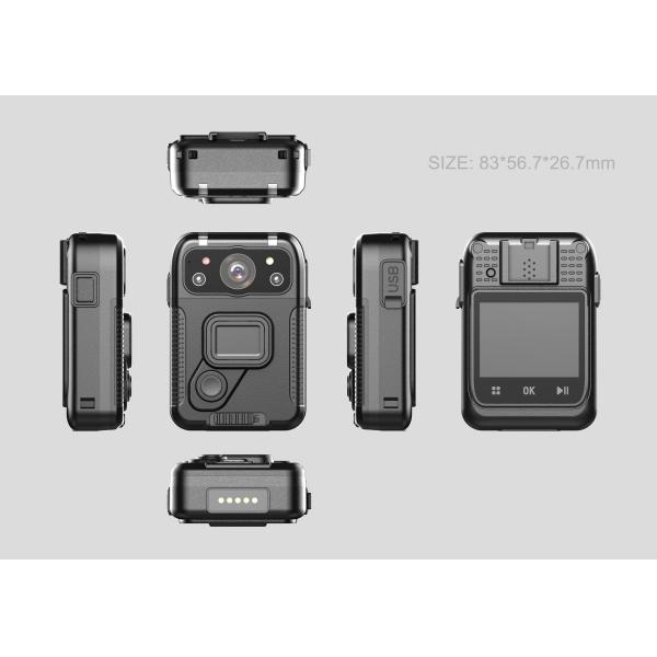 2'' Touch Screen Police Body Cameras Ambarella H22 Wearable Video Recorder