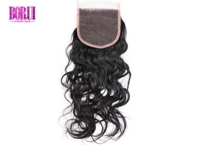 Cabelo humano brasileiro de onda de água de Eco, fechamento de 4 * 4 laços sem produto químico
