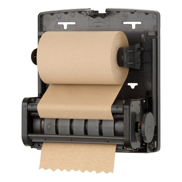 Mechanical Auto Cut Roll Paper Towel Dispenser for 20cm wide roll, ABS plastic