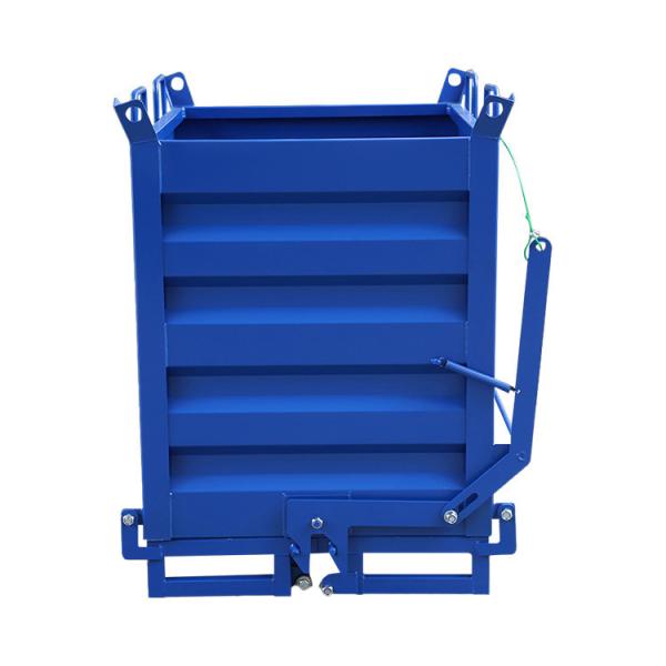 Customizable Garbage Bin Waste Collection Bins For Scrap / Metal Drop Bottom Chips