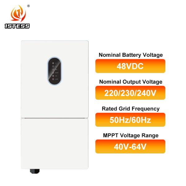 Onduleur solaire double sortie 48V 8kW 10kW RS485/CAN/USB Interface de communication 50Hz/60Hz Onde sinusoïdale pure On/Off Grid
