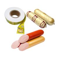 Enveloppe de saucisse en polyamide échantillon gratuit coupe haute barrière flexographie Impression de logo imprimé enveloppe de saucisse pour saucisses