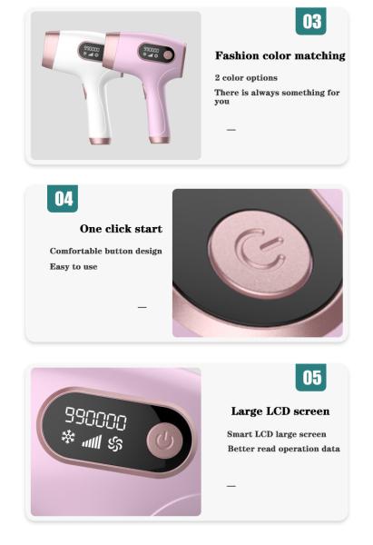 Multi Function Ice Hair Remover Cooling Painless IPL Ice Cool Hair Removal