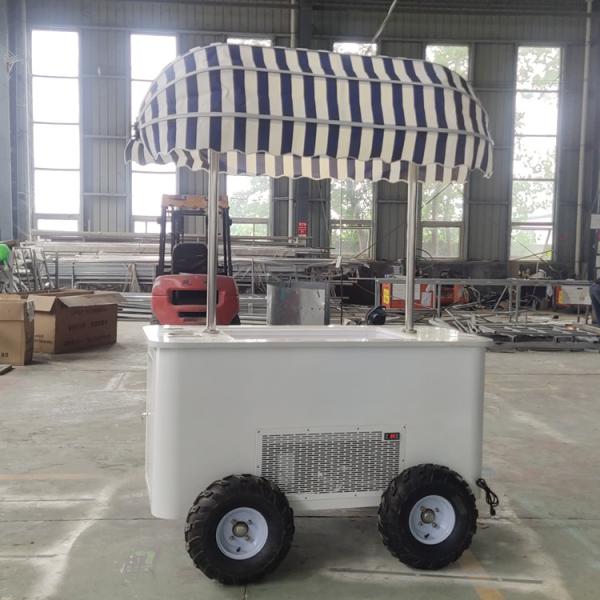 Gelato Ice Cream Push Cart /freezer vending machine /display freezer