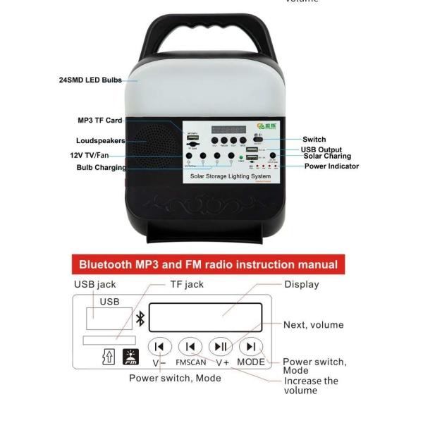 Cool White Solar Fence Lights IP65 Waterproof LED Outdoor 5W*3Pcs