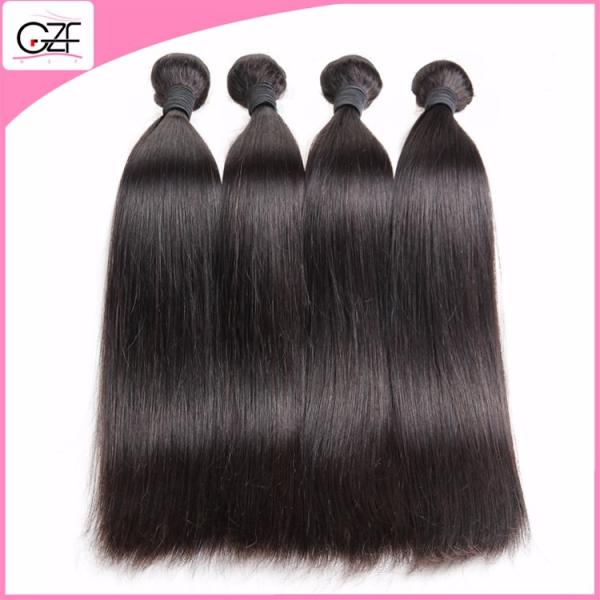 Natural Can be Dyed and Permed Straight Human Hair 6A Grade Virgin Malaysian Weave