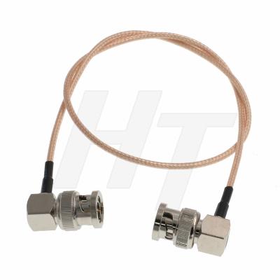 HangTon RF Coaxial Cable Right Angle Male BNC 3G HD SDI 4K for Blackmagic RG179 75Ohm