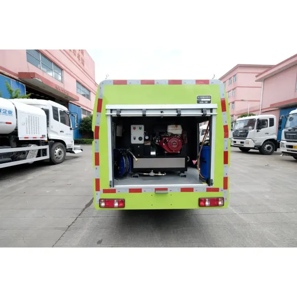 Efficient Pure Electric Road Maintenance Truck with High-Pressure Flushing and Versatile Cleaning for Municipal Use