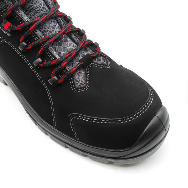 S3 Bottes de sécurité en cuir authentique pour hommes Bottes de sécurité respirantes pour le travail