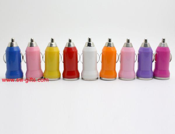 Promotion Bullet Mini USB Car Charger Universal Adapter for iphone 5S 6 6S Plus Samsung