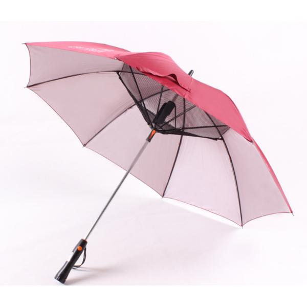 вентилятор зонтика взрыва лета Pongee 190T с пластиковой ручкой