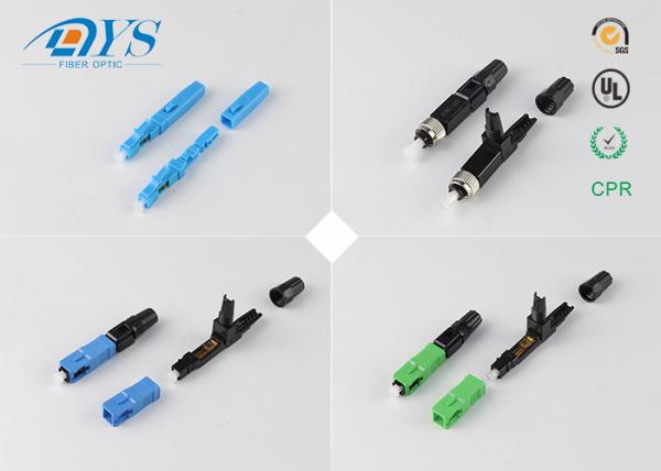 Field Assembly Optical Fiber Connectors Free sample Field Assembly FTTH SC Fiber Optic Quick Connector