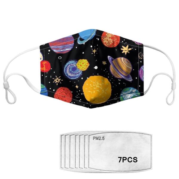 Washable Earloop Anti Pollution Printed Face Mask