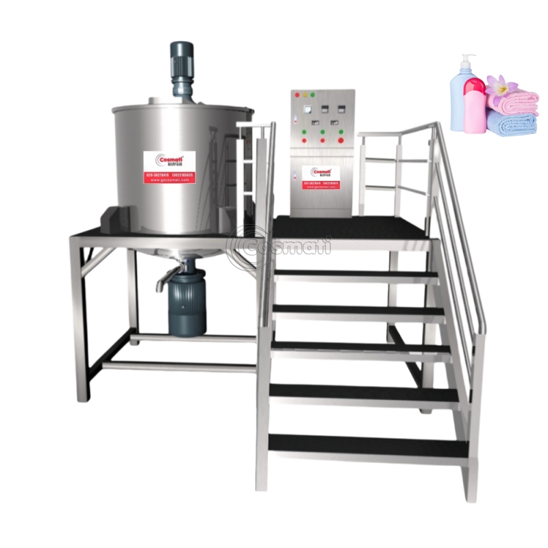Industrial Mixing Reactor Stainless Steel Detergent Shampoo Cosmetic Mixer