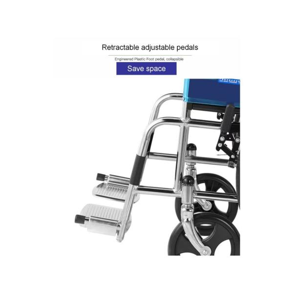 20 Inch Manual Wheelchair for Disabled People Made of Professional Standard Steel