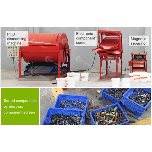 25 кВт мощность Компьютерная панель Демонтажная машина для электронных компонентов отходов ПКБ