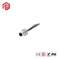 Tipo impermeável conector plástico fêmea da PÁGINA da conexão de parafuso M12 da tomada IP67 Shell M12 4pin do cabo