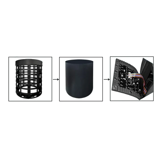 Flexible LED Display P2.5 P2.0 P1.86 P1.5 P1.25 for Creative Irregular Shape
