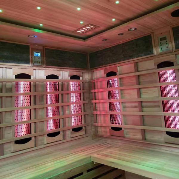Smartmak Hemlock Infrared Steam Sauna Home Wet Sauna 4 Person for Detoxification