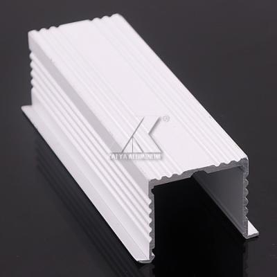 16*19 LED Aluminium Profile White Powder Coating 6063 Material Accurate Size