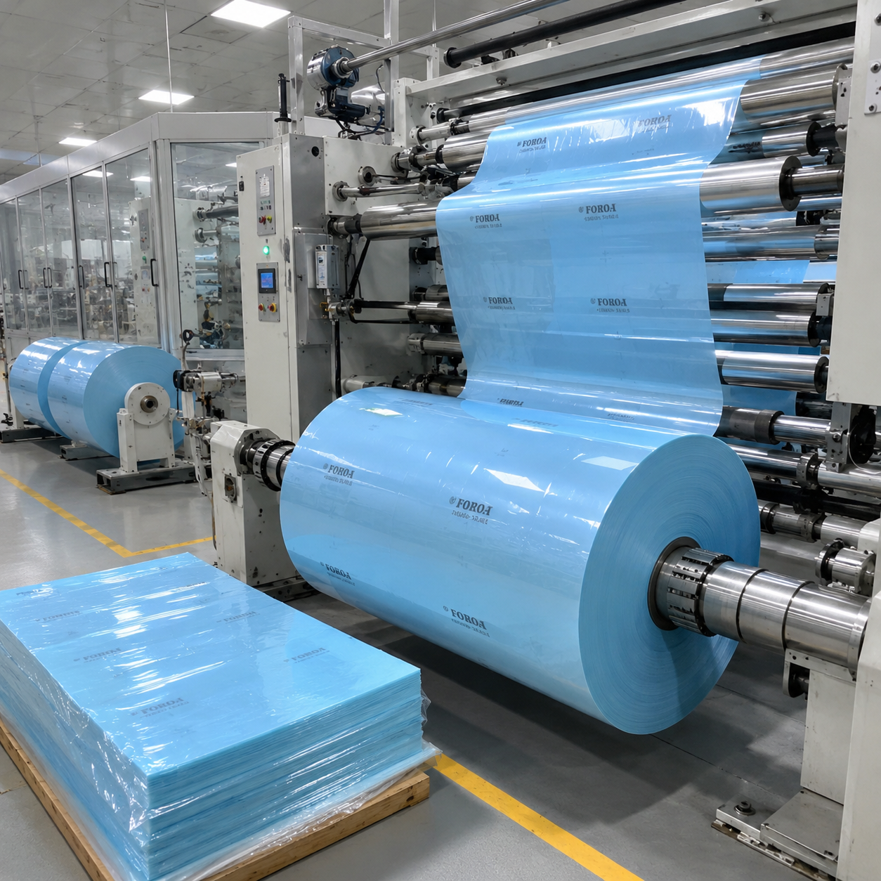 Self Adhesive Underpacking Foil Polyester Underpacking Film For Offset Printing Press