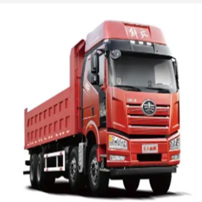 8x4 12 Wheeler 60 Ton Heavy Duty Dump Truck FAW J6P Modelo LHD Movimento de terra com suspensão de mola de folha reforçada