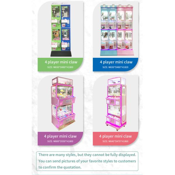 Arcade Game Machine Coin Operated Vending Mini Claw Machine With Bill Acceptor Mega Mini Claw Machine