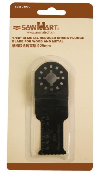 1-1/8 in. Bi-metal reduced shank plunge blade for wood and metal
