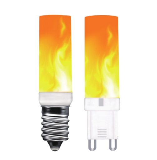 G9 Led Flame Light Bulb 220-240v 0.5w Flickering Fire Light For Home Decoration