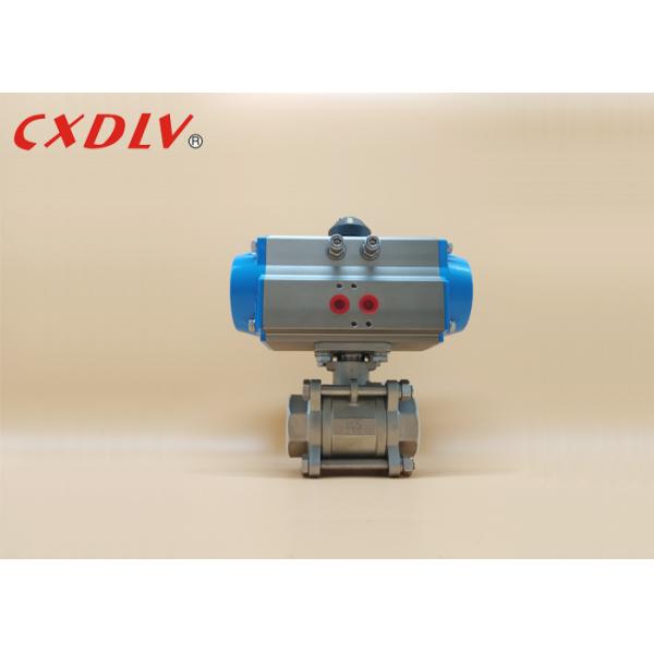 OEM Stainless Steel Spring Return Pneumatic Ball Valve Full Port Valve