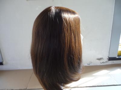 Perruques en cheveux humains à séparation libre, postiches à forte densité pour femmes