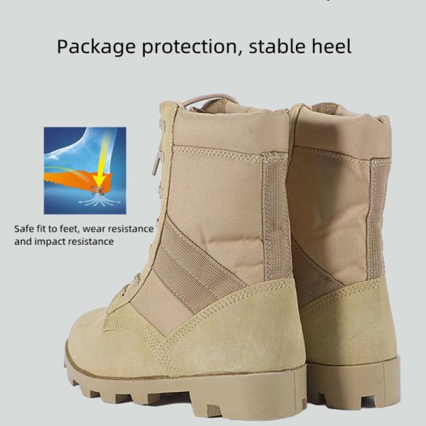 Desert Sandproof Waterproof Military Leather Boots Cold Resistant Durable