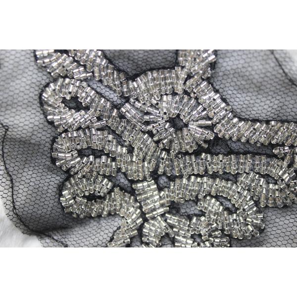 Beaded patch fashion patch for dress or shoes beading embellishment