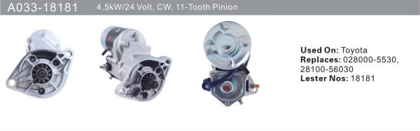 028000-5530 28100-56030 11 Tooth Toyota Starter Motor