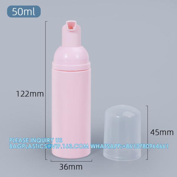 Wholesale 80ml Hand Wash Bottles Clear Cosmetic Plastic Pet Foam Pump SPRAYER Soap Container Cosmetic storage Packing