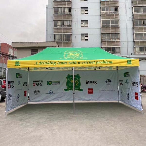 20 pés de alumínio exterior Hexagonal Up Tent Pop Up Canopy, Folding Gazebo Tent 3X3M, 3X6M tamanho