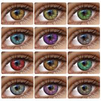 Les verres de contact de Cosplay de série de Vika colorent de beaux yeux d'élève