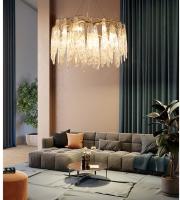 Le salon G9 luxueux a mené Crystal Pendant Light AC265V